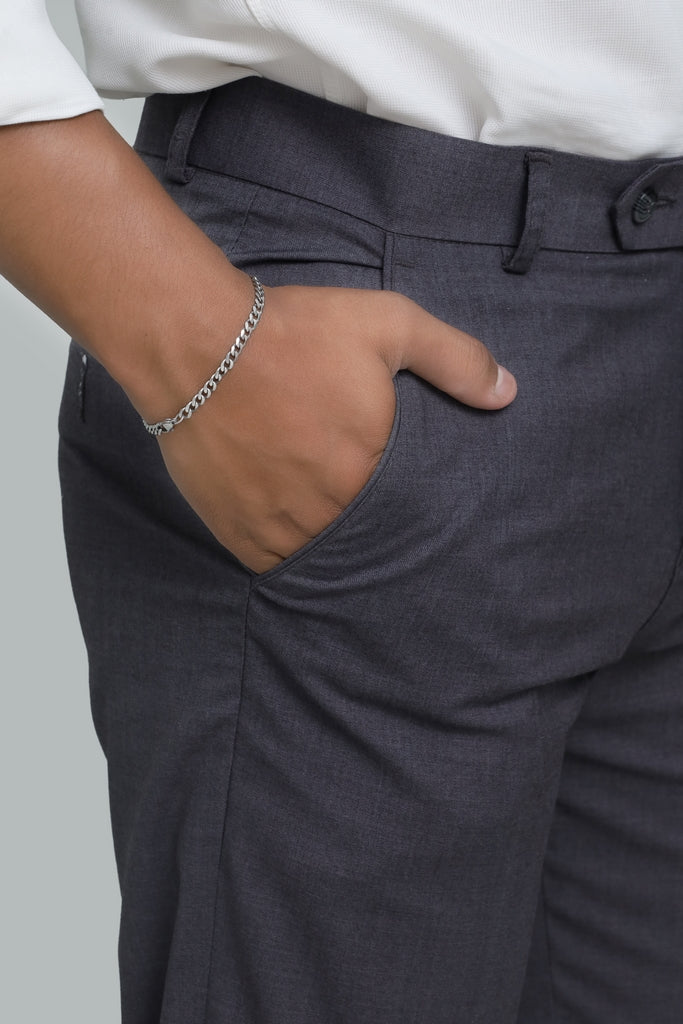 Men’s Graphite Grey Tropical Fabric Formal Trouser
