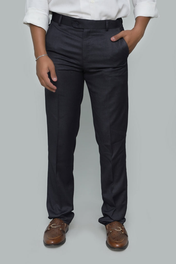 Men’s Navy Blue Tropical Fabric Formal Trouser