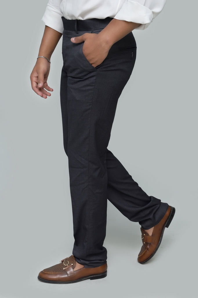 Men’s Navy Blue Tropical Fabric Formal Trouser