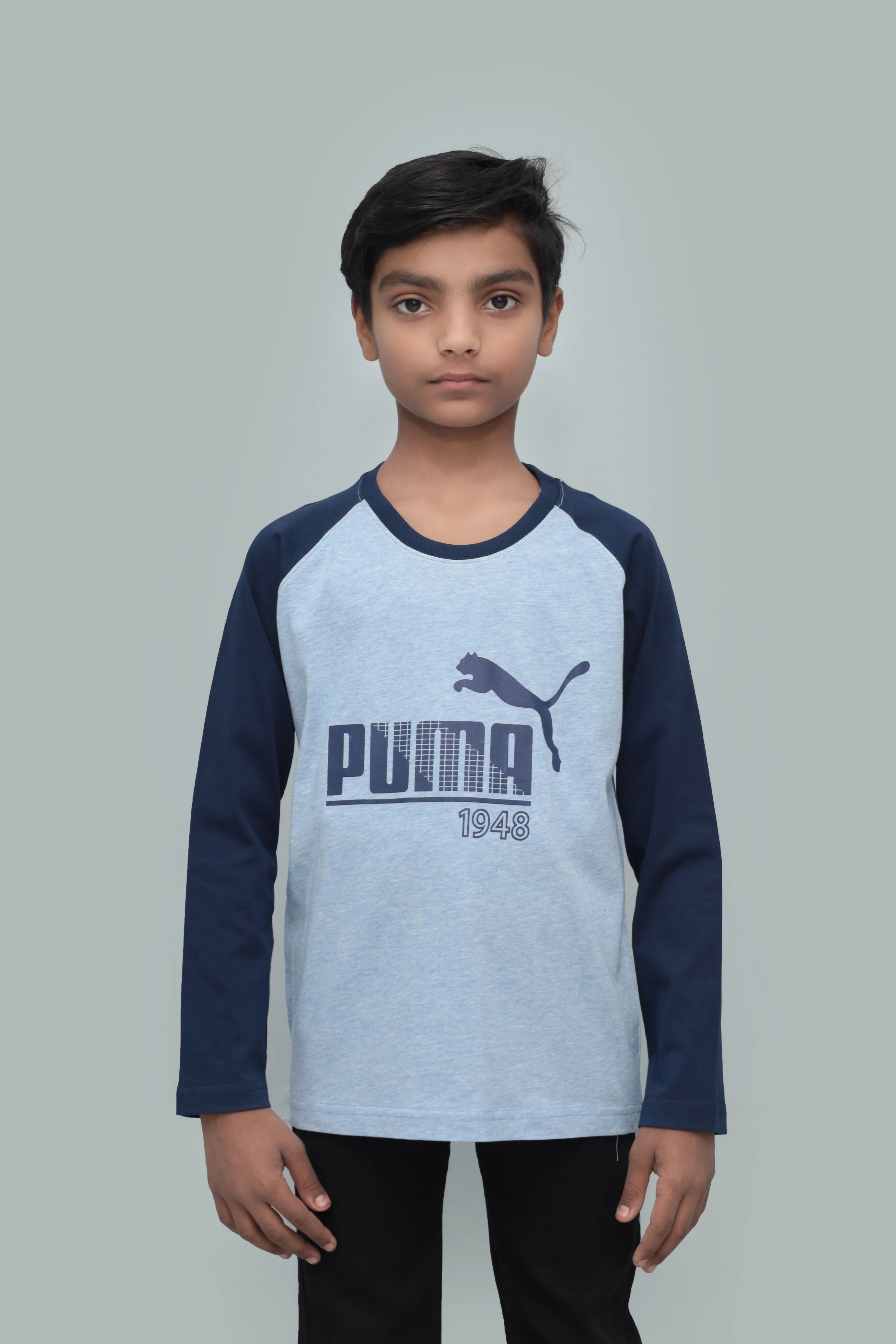 Kids' PUMA Long-Sleeve Round Neck