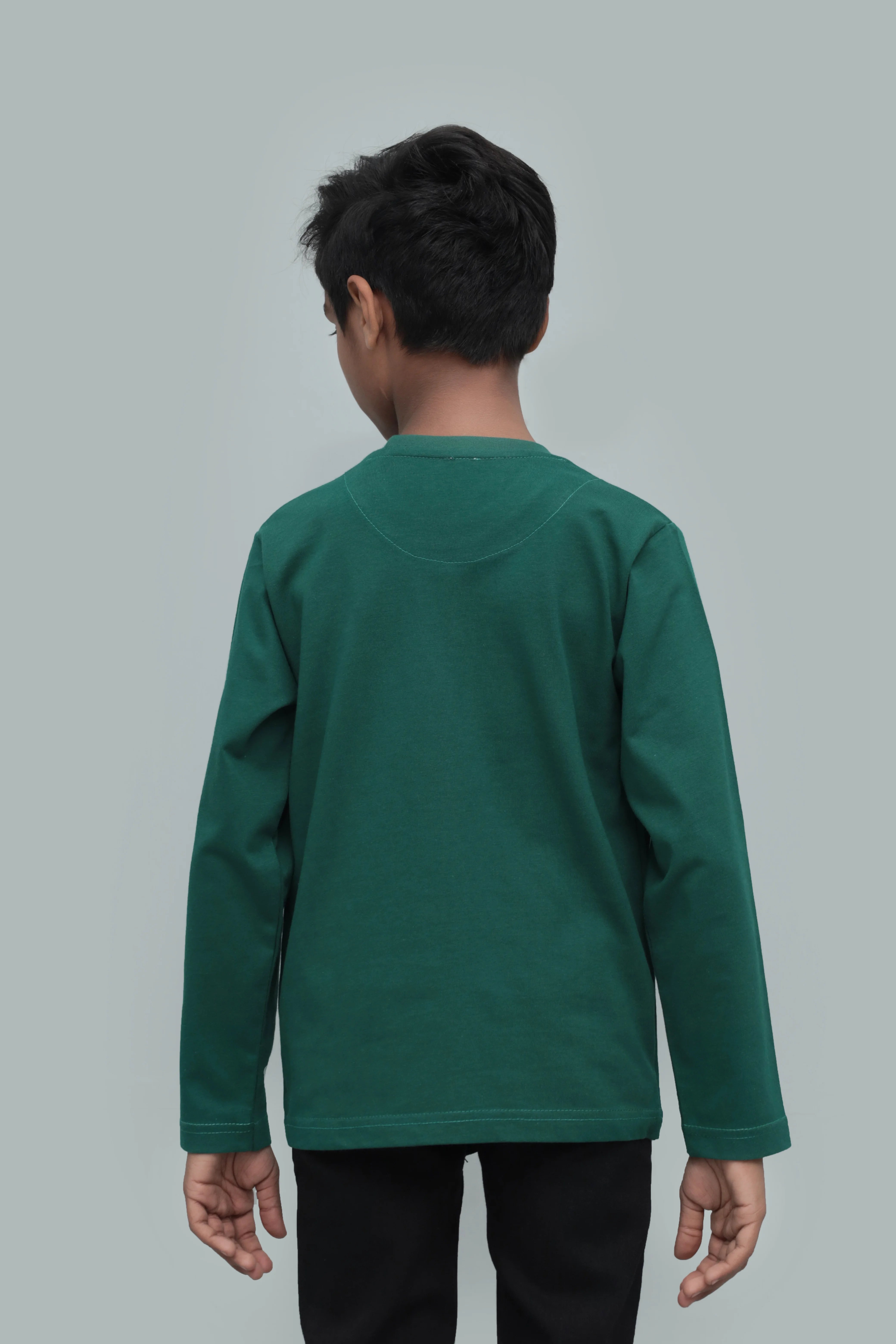 Bike Graphic Long-Sleeve Round Neck