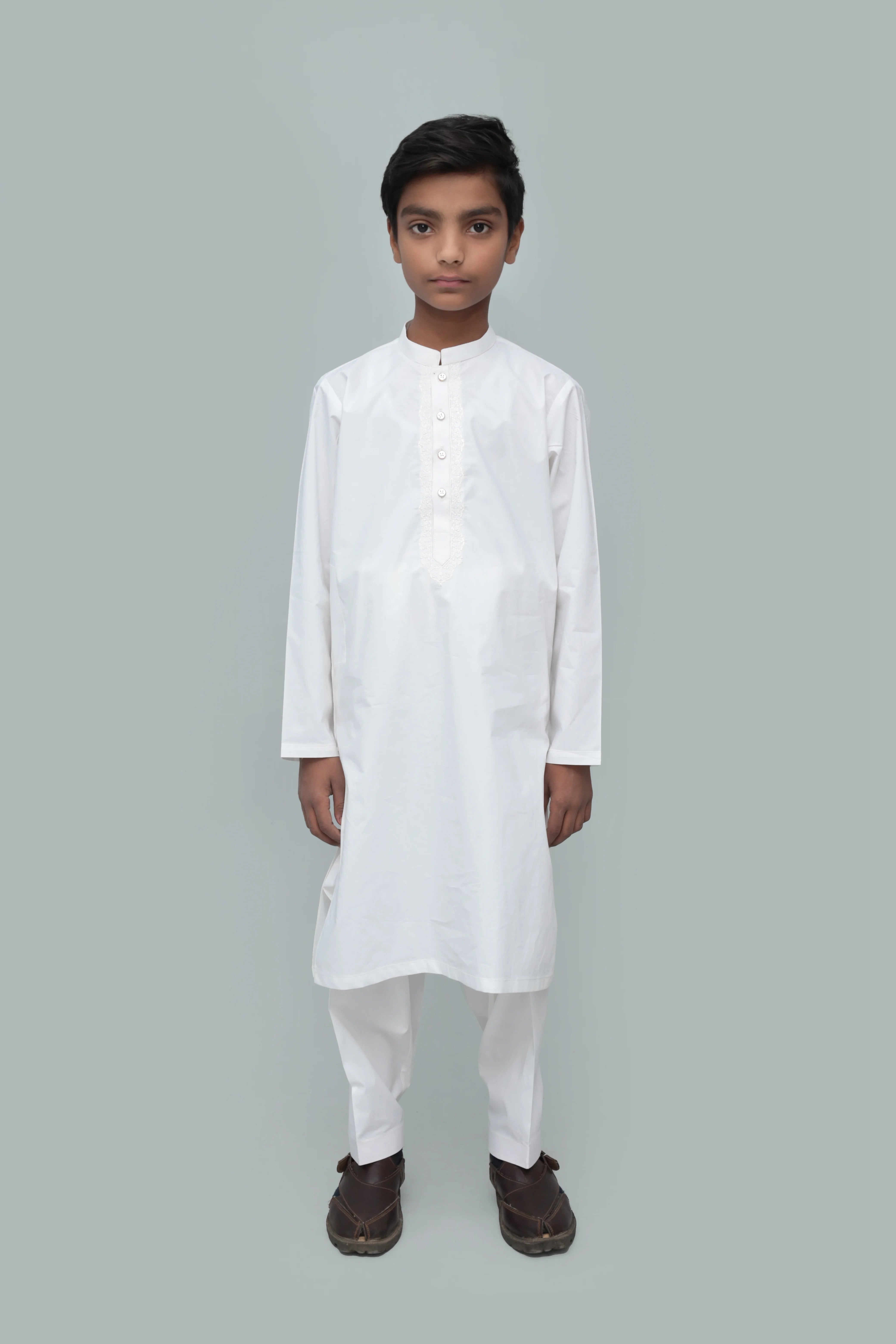 Classic Cotton White Kurta Shalwar