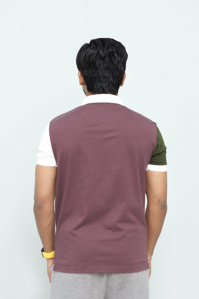 Men’s Geometric Multi-Tone Lifestyle Polo