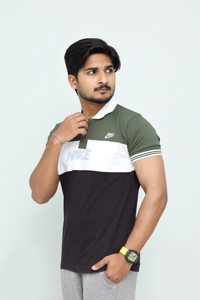 Men’s Tri-Tone Sport Lifestyle Polo