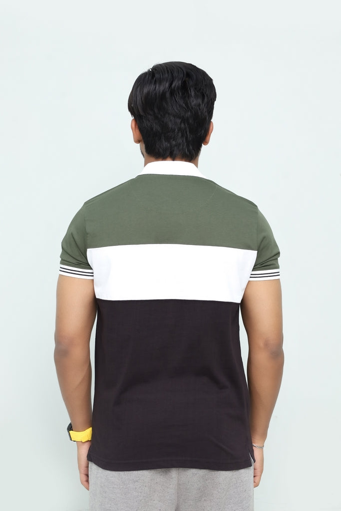 Men’s Tri-Tone Sport Lifestyle Polo
