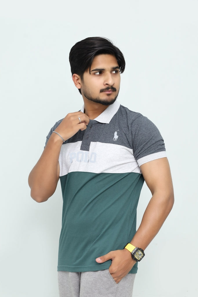 Men’s Heritage Tri-Block Performance Polo