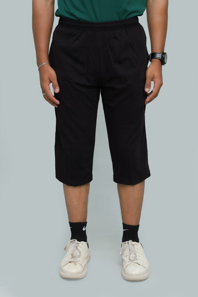 Men’s Essential Black Athleisure Lounge Shorts