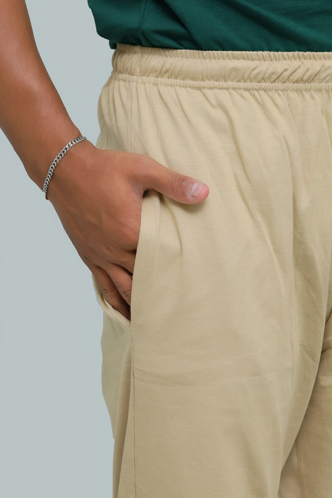 Men’s Urban Relaxed Trousers – Beige