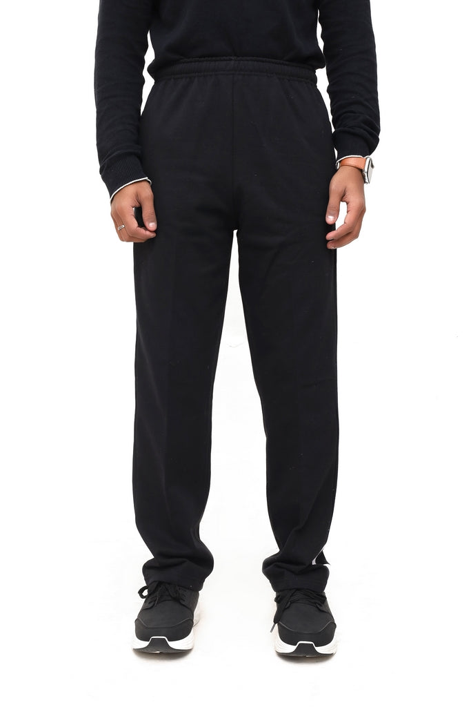 Men's Black With White Side Stripe SweatPant