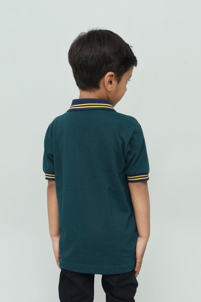 Kids Dark Green Polo Shirt