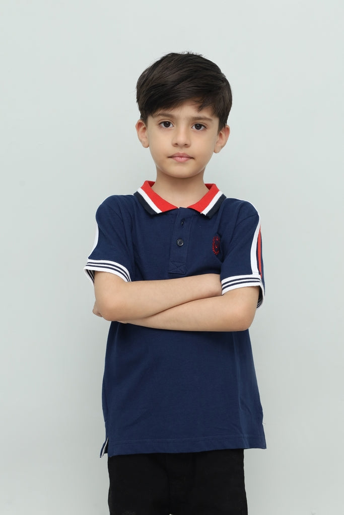 Kids Navy Blue Polo Shirt
