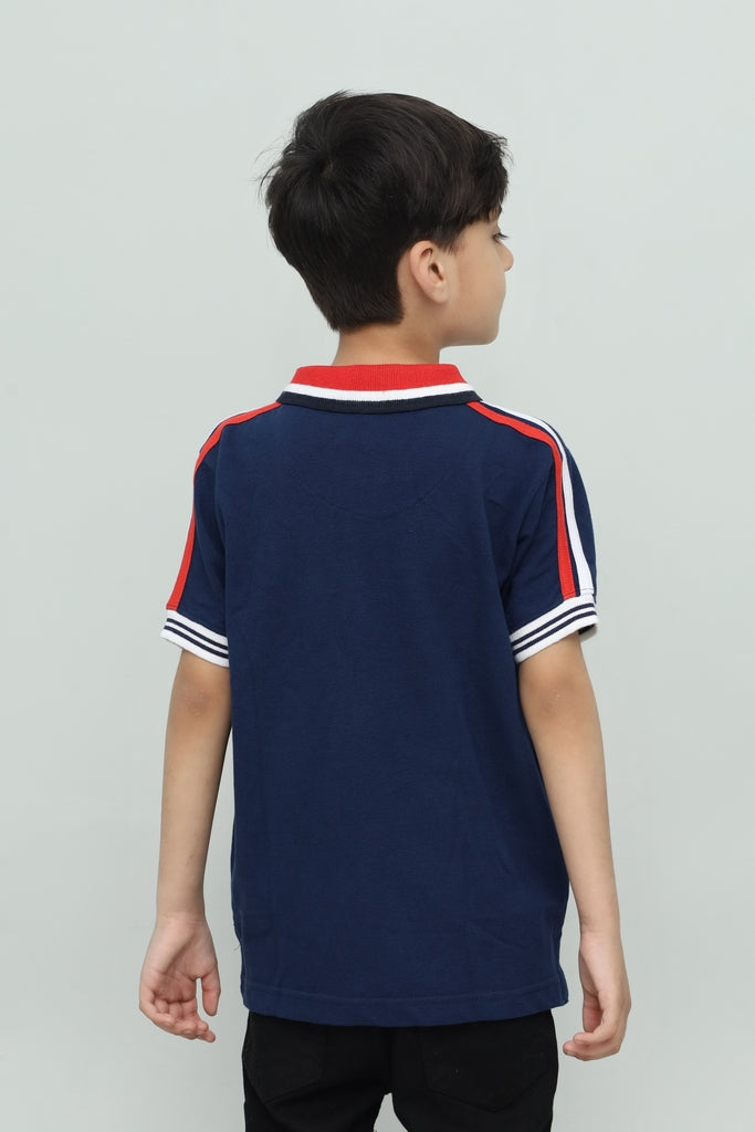 Kids Navy Blue Polo Shirt