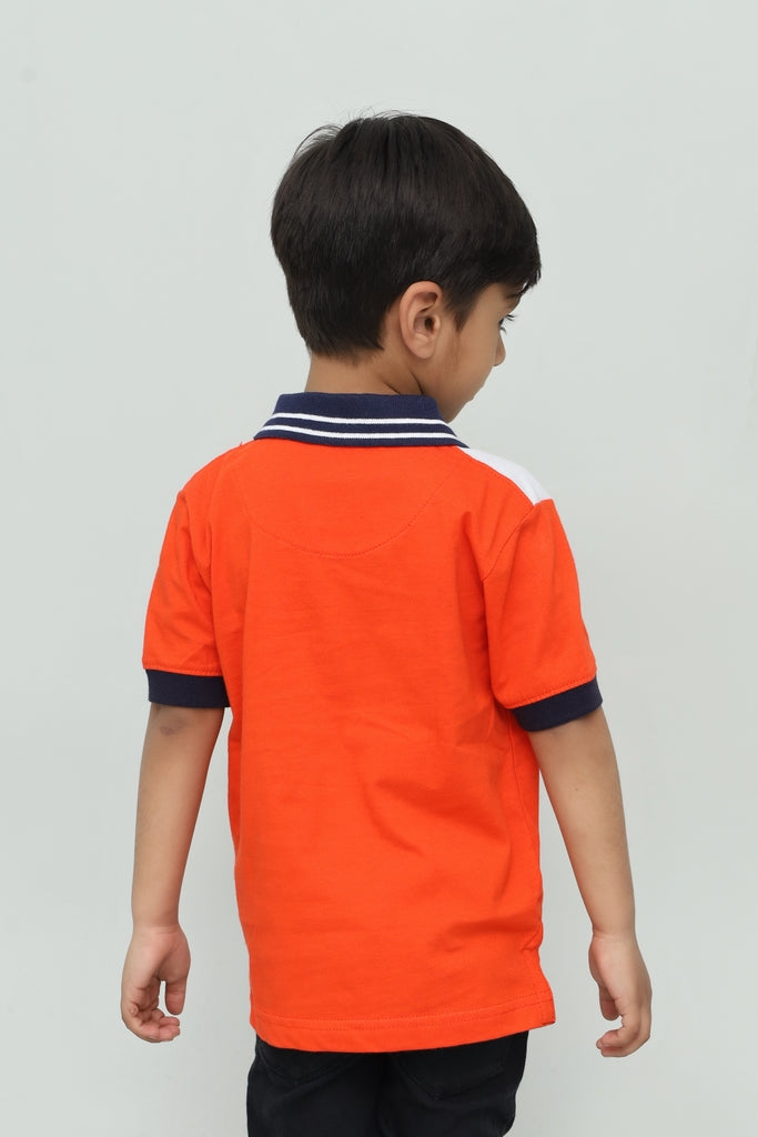 Kids Orange Polo Shirt