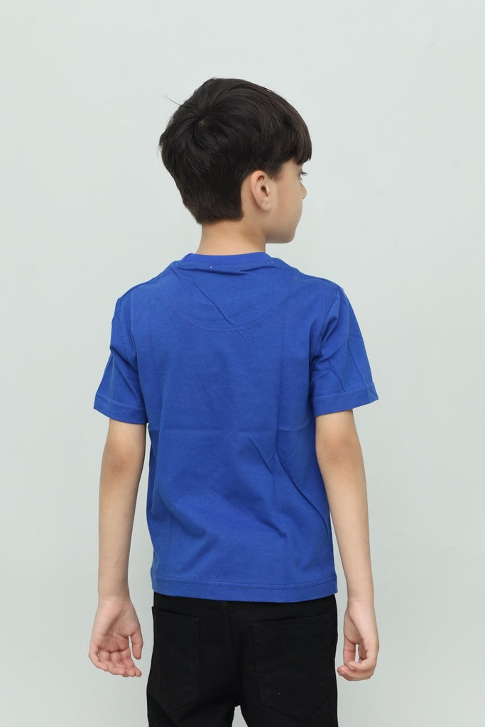 Kids Royal Blue Graphic T-Shirt