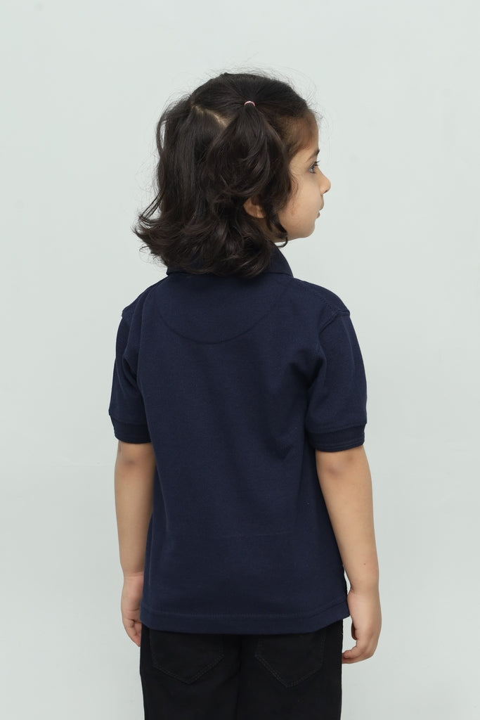 Kids Navy Blue Polo Shirt