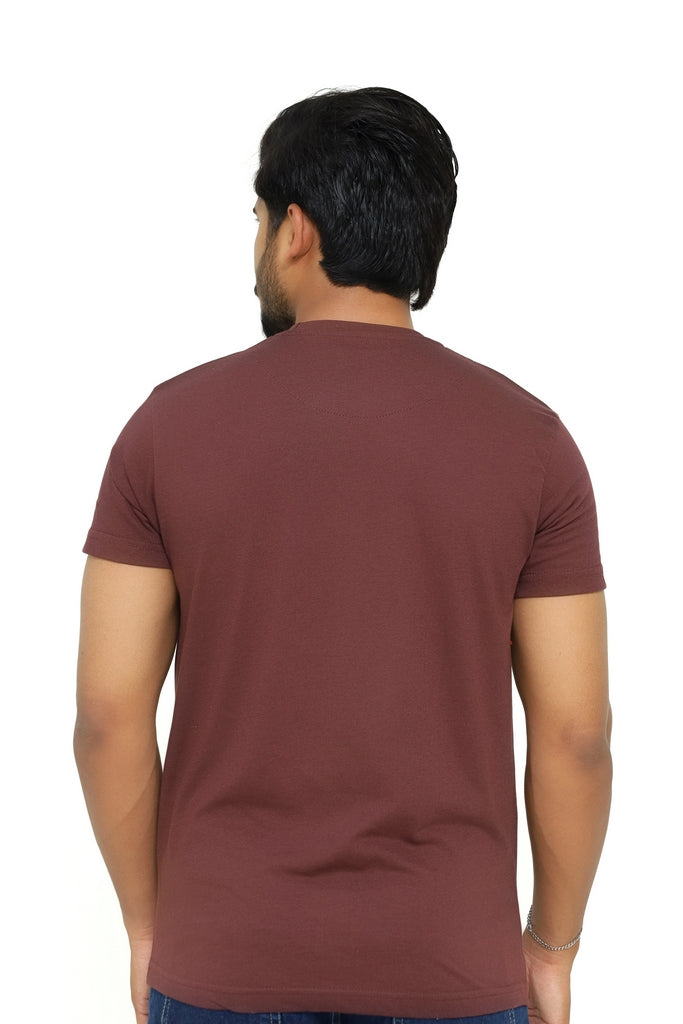 Men’s Essentials Solid Chocolate Chestnut Tee