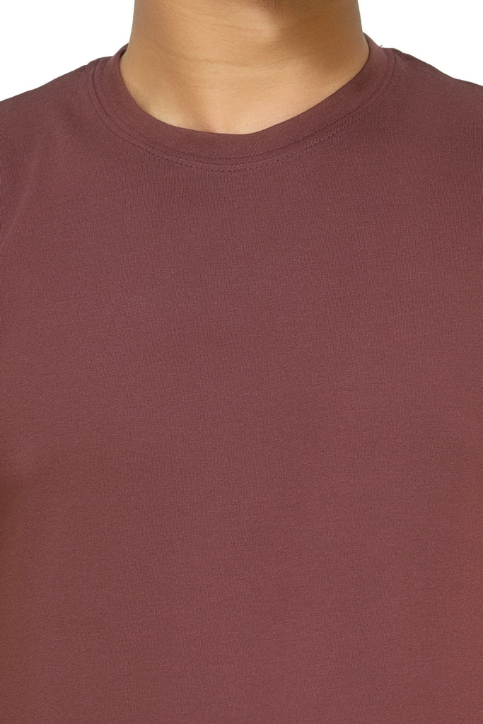 Men’s Essentials Solid Chocolate Chestnut Tee