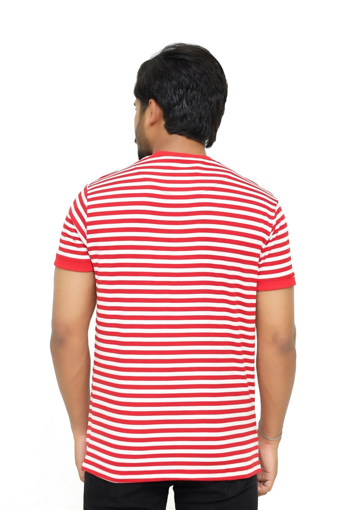 Men’s Classic Crimson Striped Tee