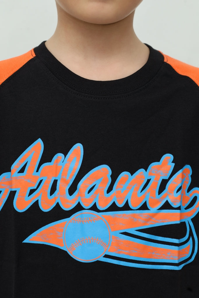 Kids Black & Orange T-Shirt
