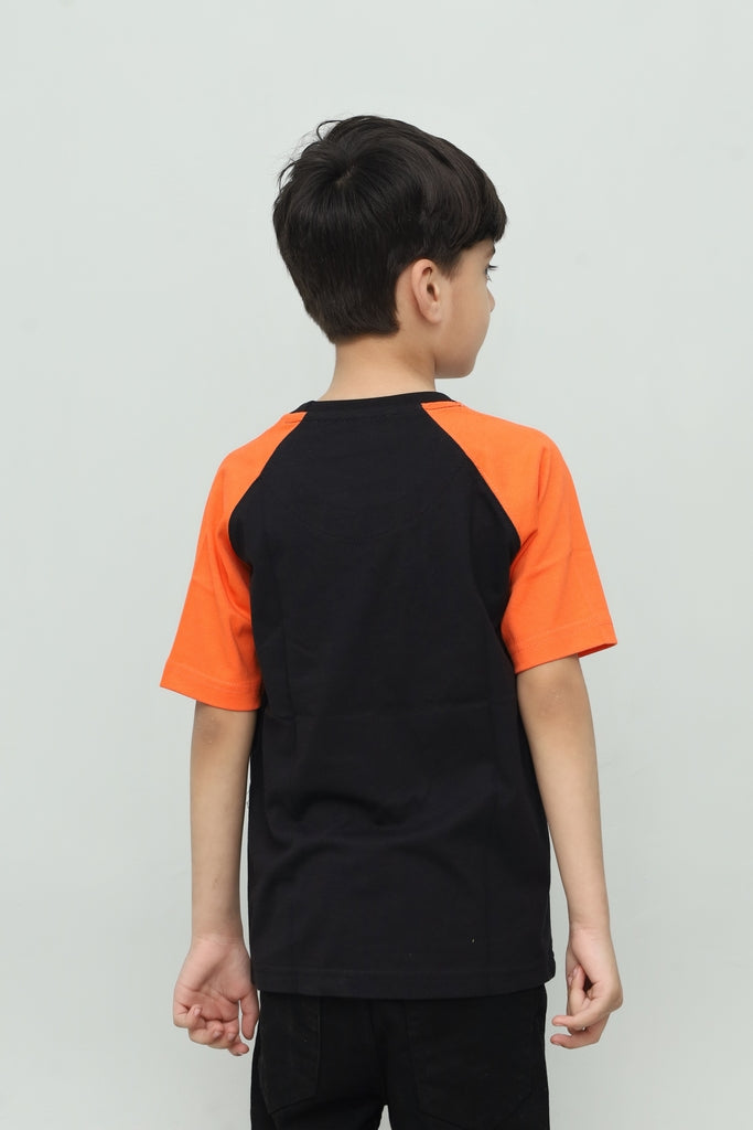 Kids Black & Orange T-Shirt
