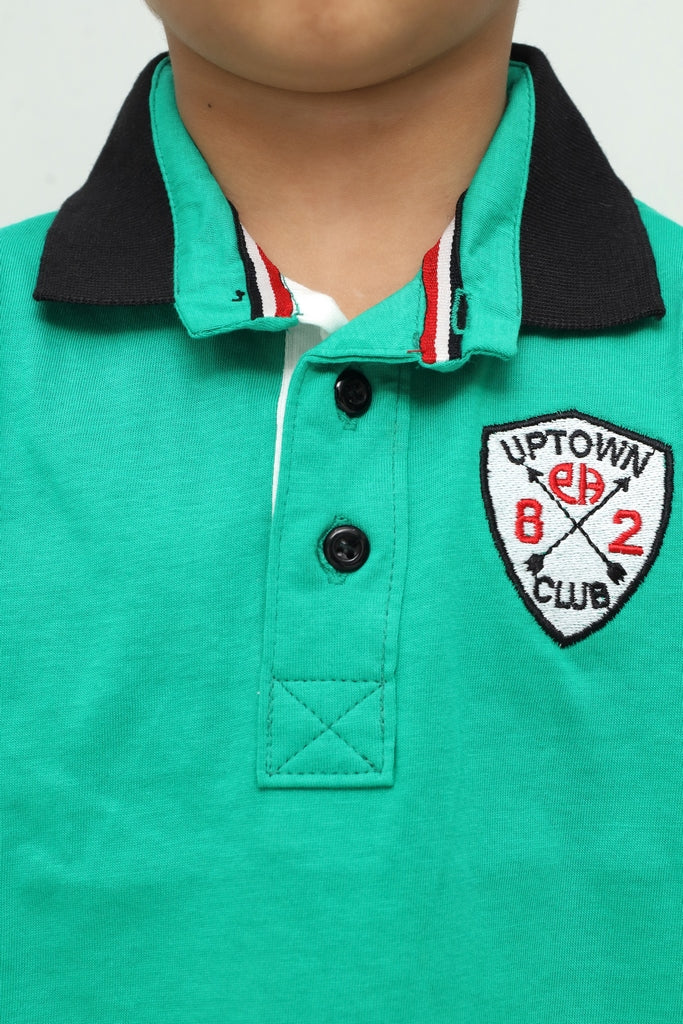 Kids Teal Green Polo Shirt