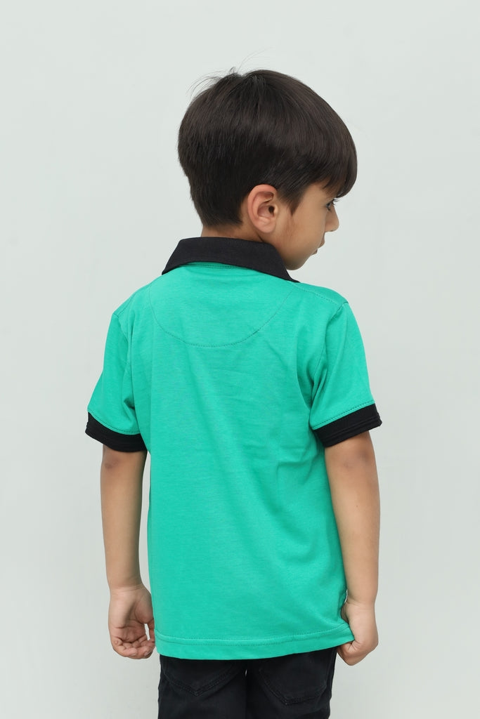 Kids Teal Green Polo Shirt