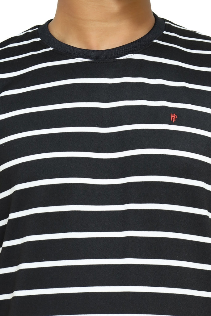 Men’s Classic Olive Green Striped Tee