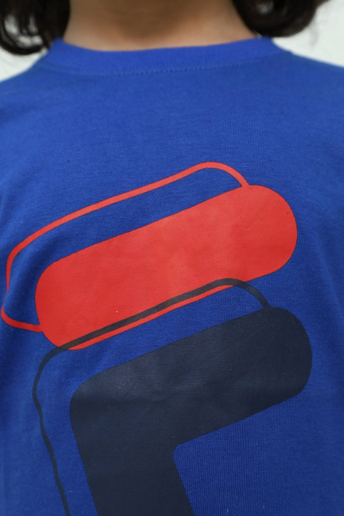 Kids Royal Blue Graphic T-Shirt