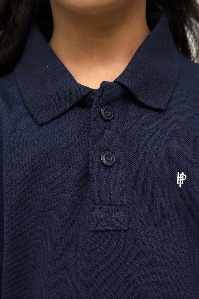 Kids Navy Blue Polo Shirt