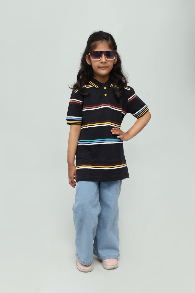 Kids Multi-Color Polo Shirt