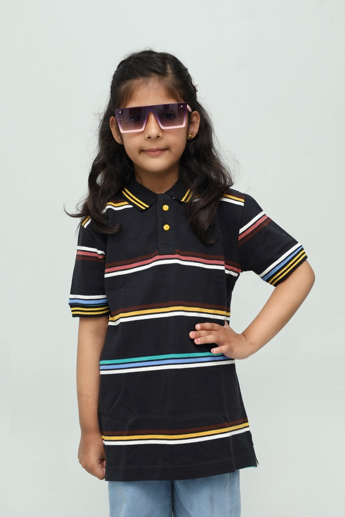 Kids Multi-Color Polo Shirt