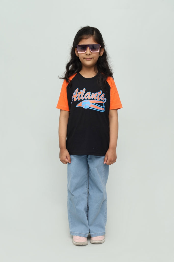 Kids Black & Orange T-Shirt