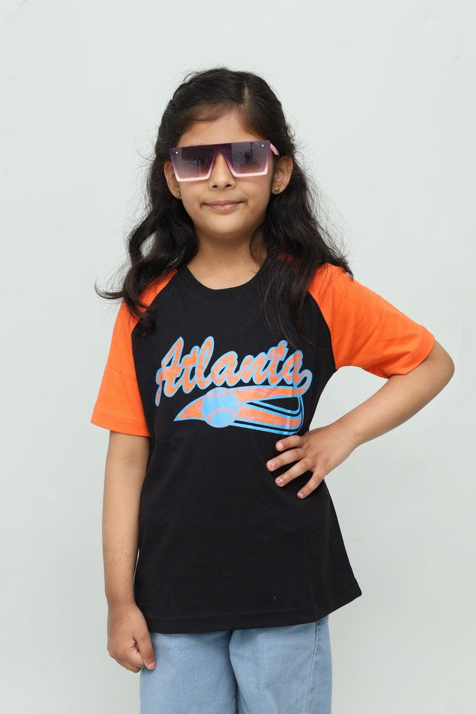 Kids Black & Orange T-Shirt