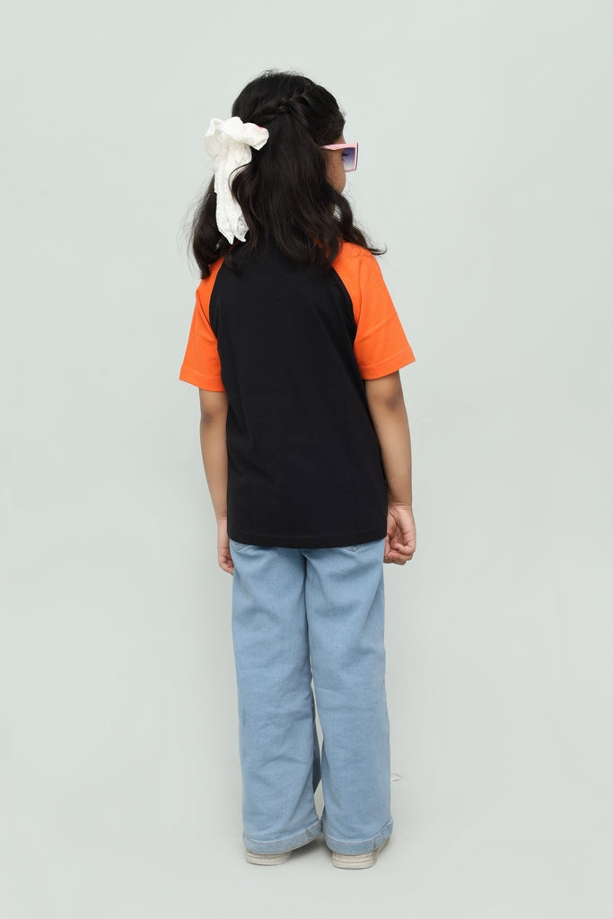Kids Black & Orange T-Shirt