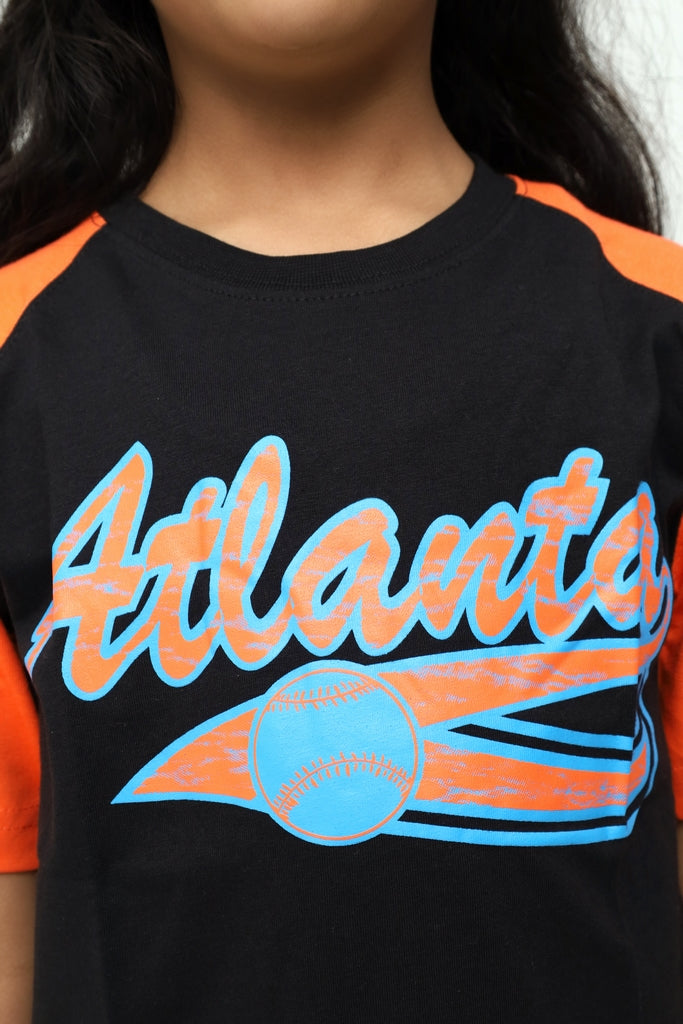 Kids Black & Orange T-Shirt