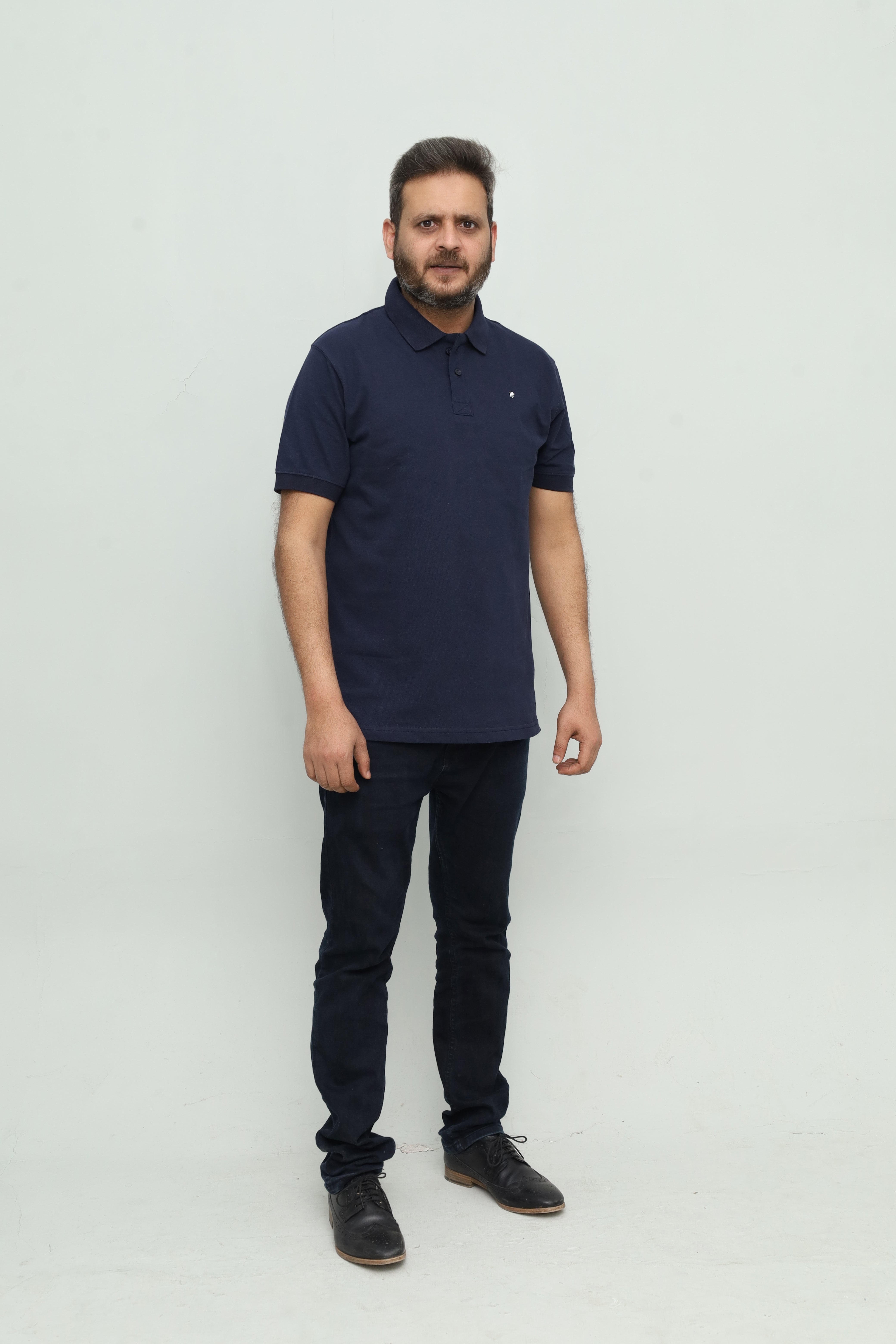 Men's Classic Navy Blue Polo Shirt