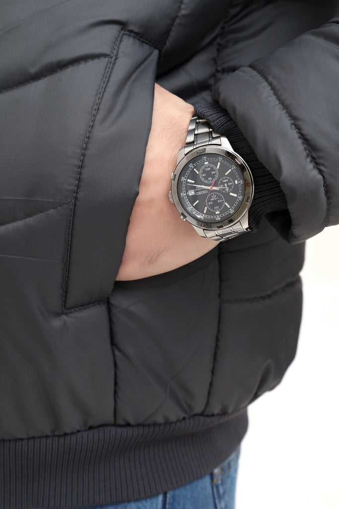 Men’s Slate Grey Full Sleeve Jacket