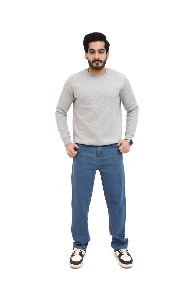 Men's Grey Fleece Sweatshirt