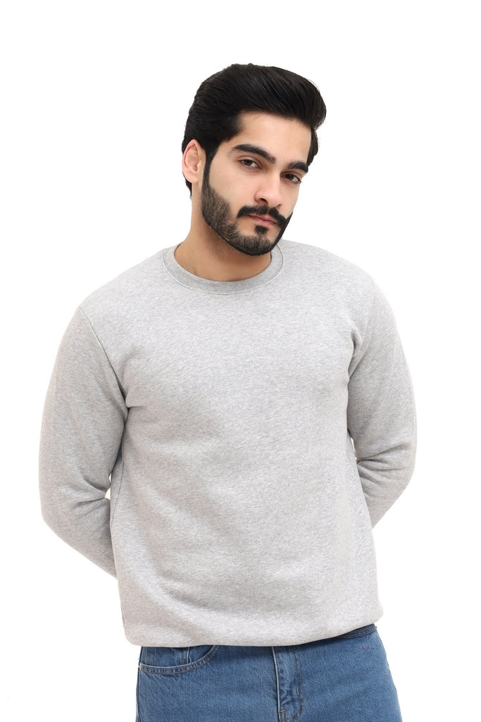 Men's Grey Fleece Sweatshirt