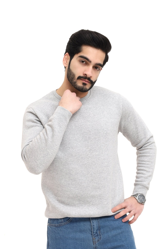 Men's Grey Fleece Sweatshirt