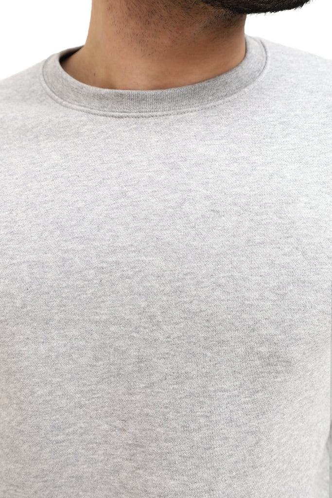 Men's Grey Fleece Sweatshirt