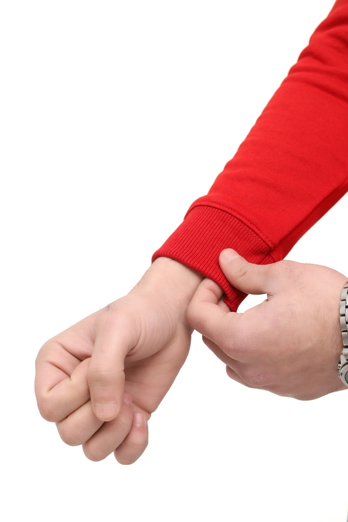 Men's Red Fleece Sweatshirt