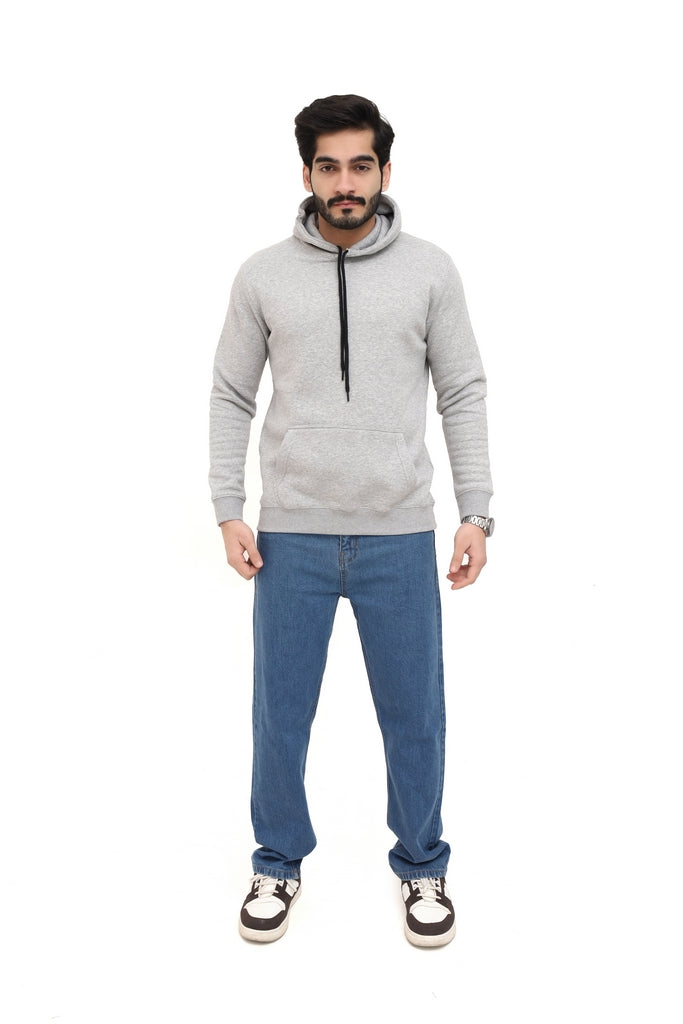 Men’s Grey Fleece Hoodie