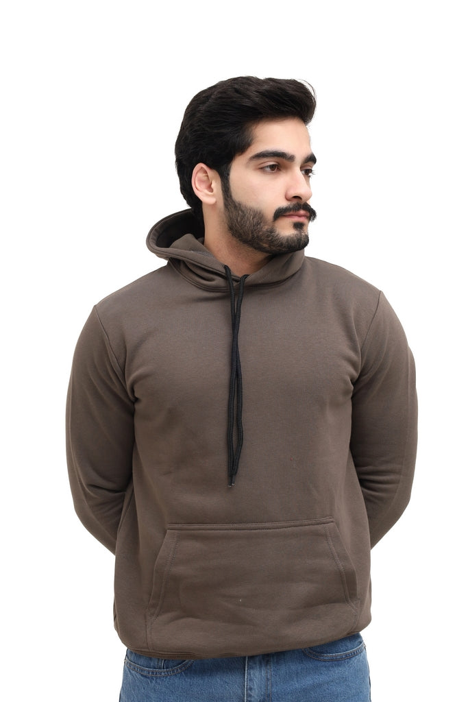 Men’s Brown Fleece Hoodie