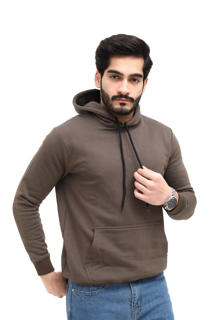 Men’s Brown Fleece Hoodie
