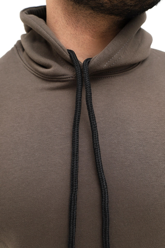 Men’s Brown Fleece Hoodie