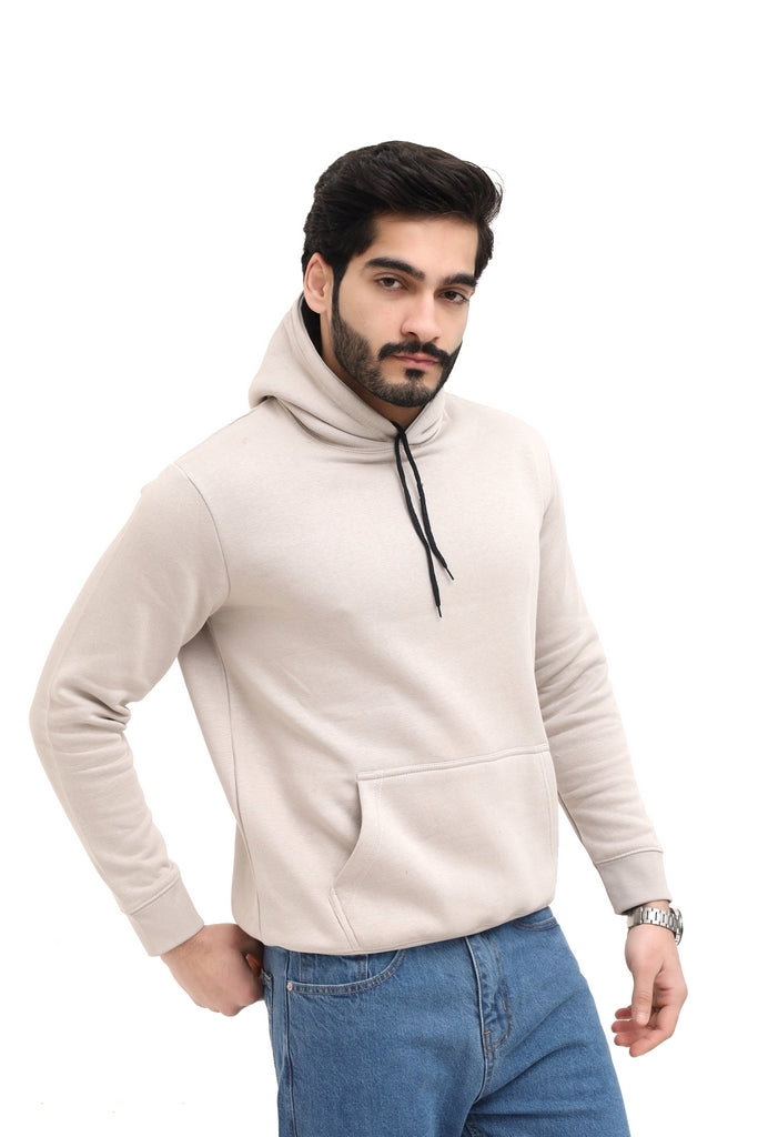 Men’s Cream Fleece Hoodie