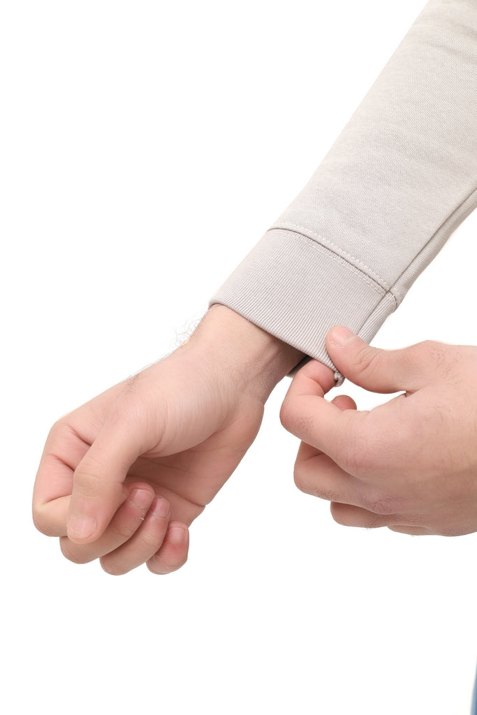 Men’s Cream Fleece Hoodie