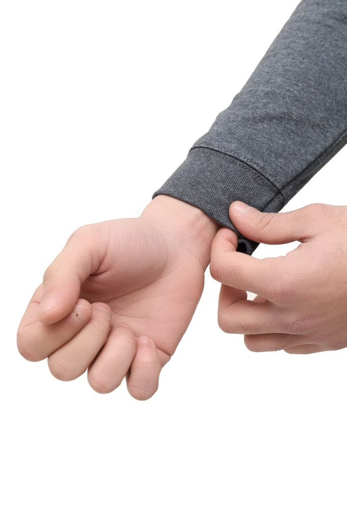 Men’s Dark Grey Fleece Hoodie