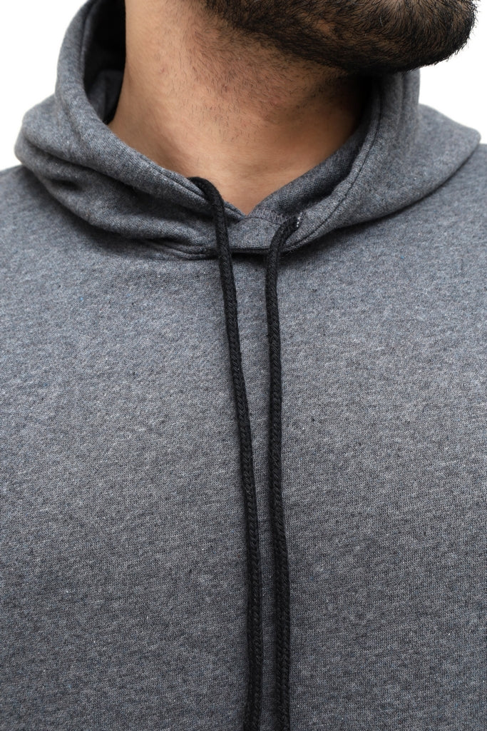Men’s Dark Grey Fleece Hoodie